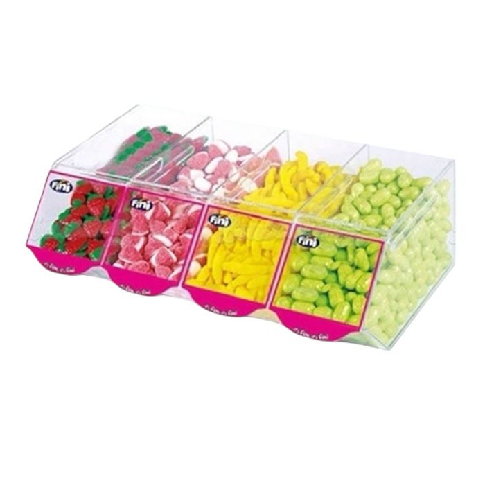 PRESENTOIR 4 BACS PLEXIGLAS FINI